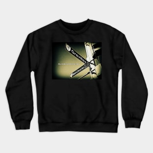 Manchester Boulevard & Grevillea Avenue2, Inglewood, California by Mistah Wilson Crewneck Sweatshirt